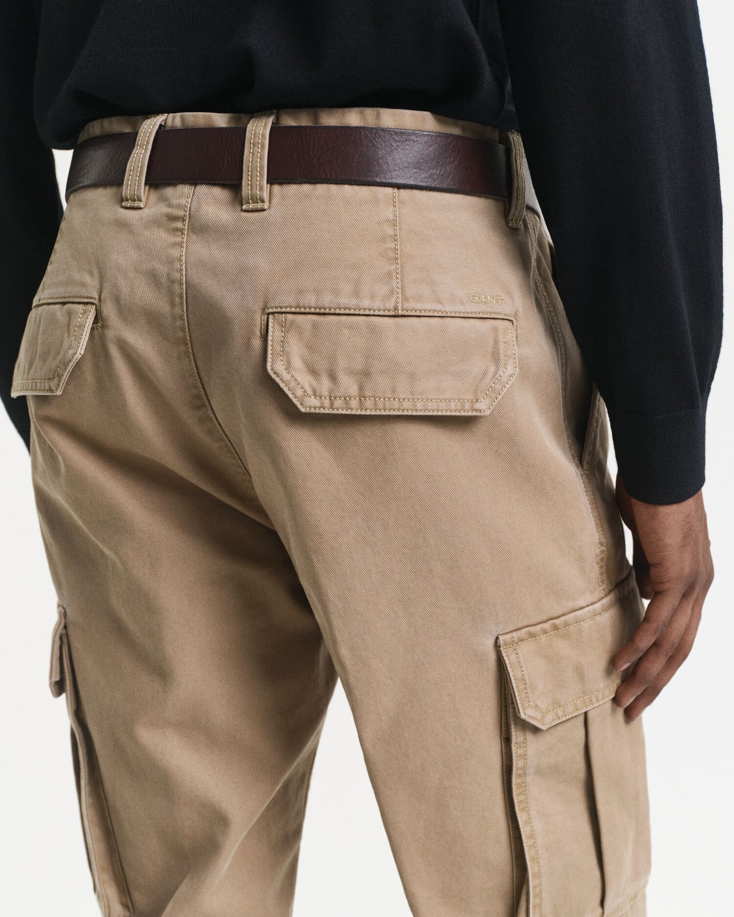 Regular Fit Cargo-Hose aus Baumwolltwill