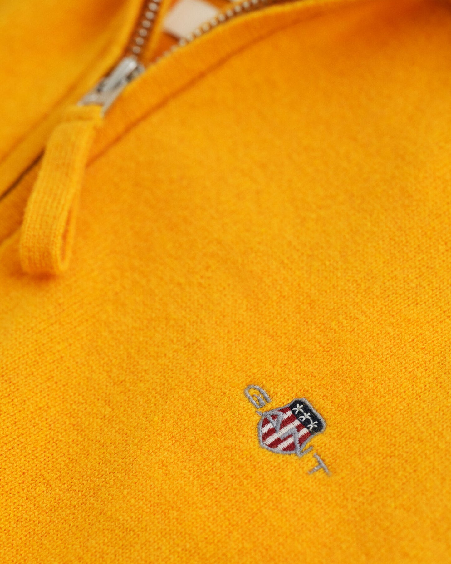 Superfeiner Lammwoll-Half-Zip-Pullover