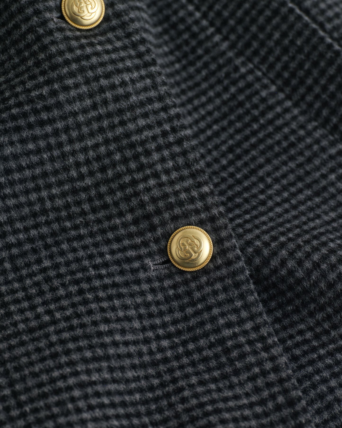 Manteau à carreaux cousu main