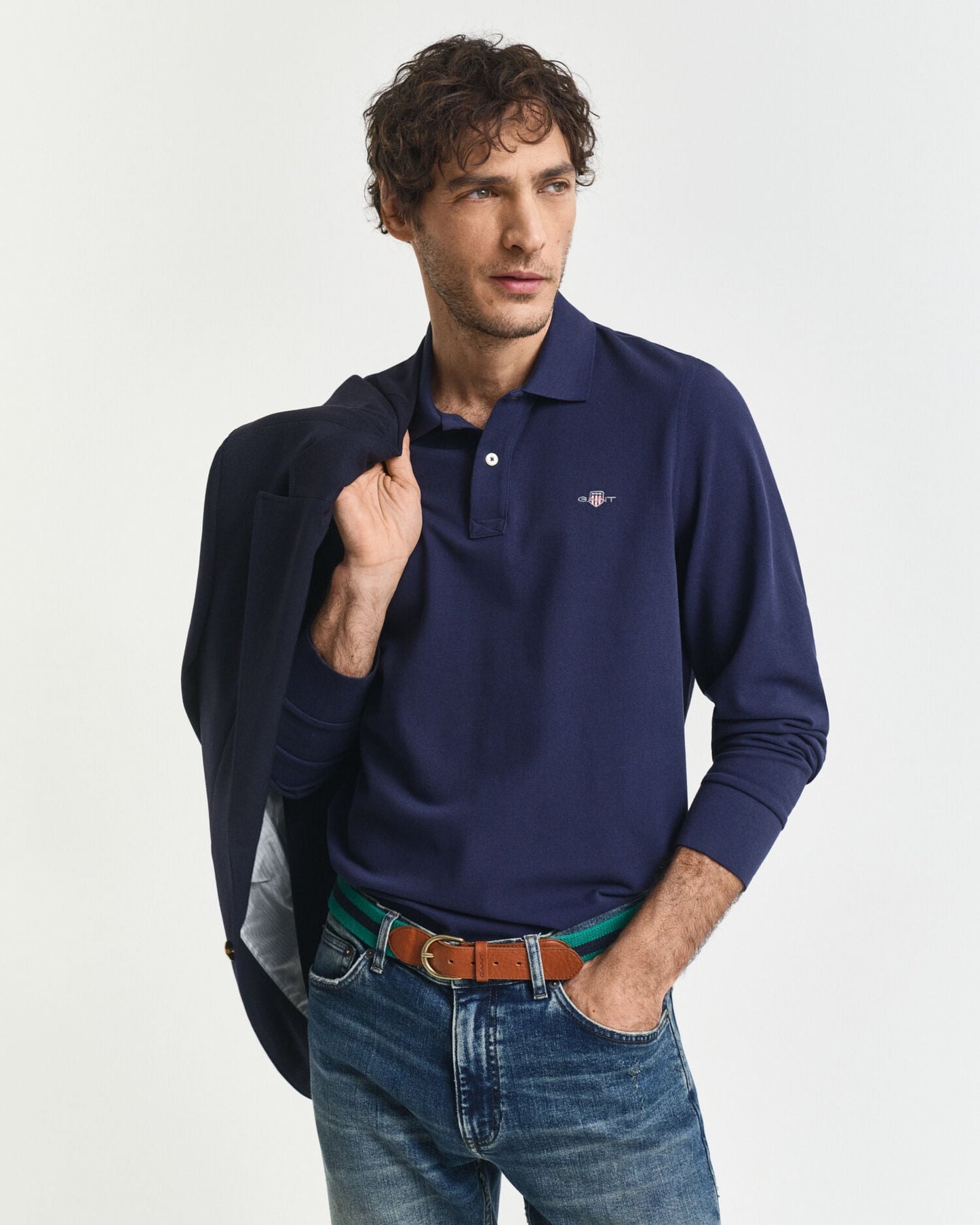 Polo piqué avec écusson