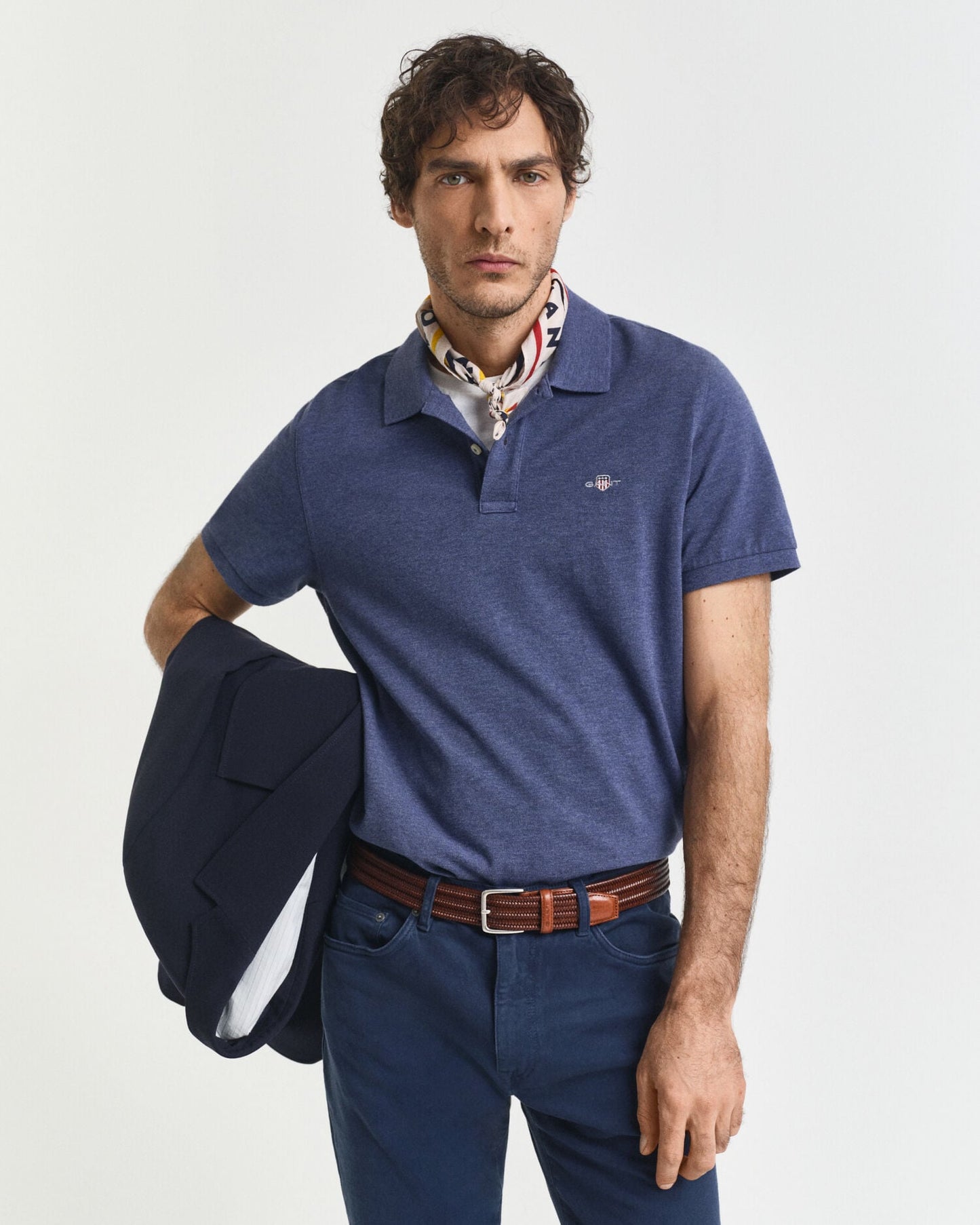 Regular Fit Shield Pique Polo Shirt