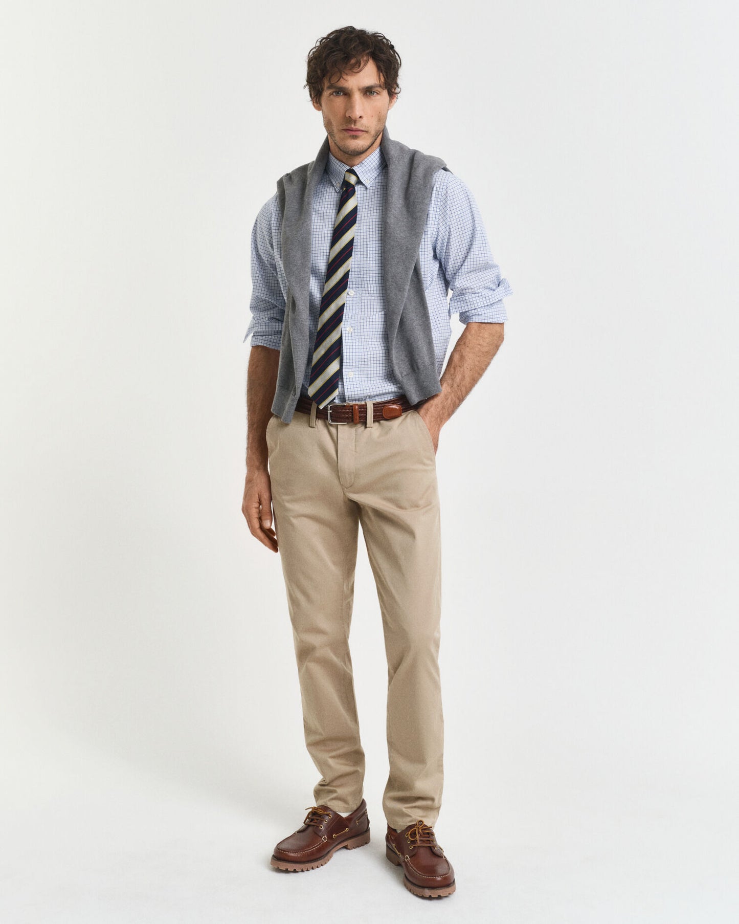 Chino en twill coupe slim