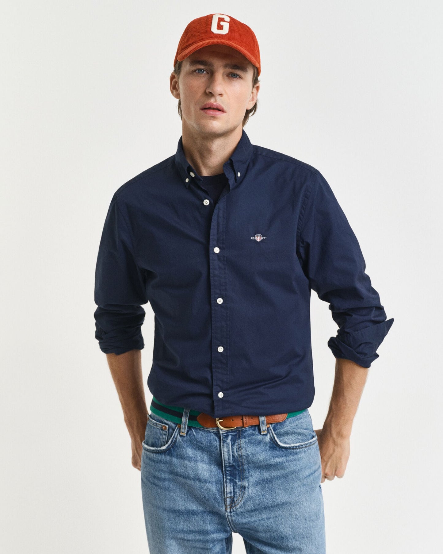 Klassisches Slim Fit Hemd aus Popeline